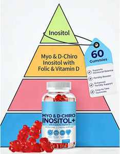 Gummies personnalisables OEM Myo & <span class=keywords><strong>D</strong></span>-Chiro Inositol Plus avec Folate et <span class=keywords><strong>Vitamine</strong></span> <span class=keywords><strong>D</strong></span>, rapport 40:1 pour le soutien hormonal et ovarien des femmes - Product Image 4