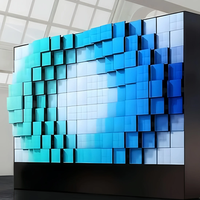 Recréer le mouvement Nouvelle forme de publicité Art médiatique LED créatif Écran LED cinétique P1.9 tridimensionnel