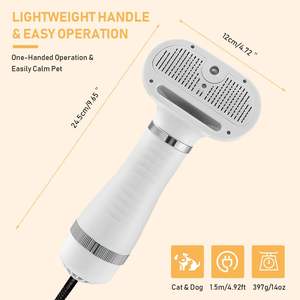 Brosse de massage vapeur pour animaux de compagnie, peigne <span class=keywords><strong>à</strong></span> <span class=keywords><strong>tête</strong></span> ronde sûre avec dents souples, peigne de toilettage anti-poils pour chiens et chats, accessoires universels - Product Image 6