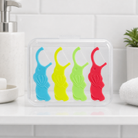Cure-dents pour enfants en forme d'éléphant sans BPA, résistants à la déchirure, fil fin, nettoyeurs de dents pour enfants, cure-dents avec logo personnalisé