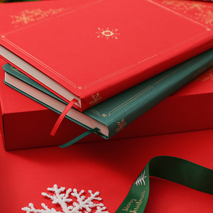 Papeterie en papier kraft pour cartes, coffret cadeau de noël, nouvel an, écriture, boîte avec Clips pour stylos et objets de notes, papier à aluminium doré - Product Image 4