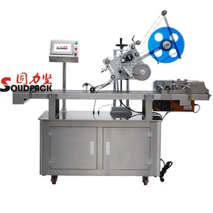 Solidpack automatic top labeling paging machine for sheet paper/ plastic bag
