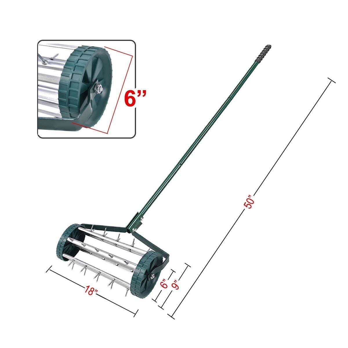 HANDY Steel Lawn Aerator Gardening Tool with 27 Spikes and Roller Box · image 3