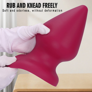 Plug anal extra-large en silicone liquide pour hommes et femmes ; masturbateur ; BDSM ; fisting ; dilatateur anal ; jouet sexuel pour adultes - Product Image 2