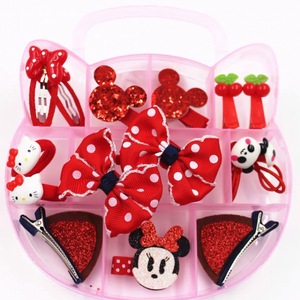 Nuevos accesorios para el cabello para niños, conjunto de regalo, Clips de lazo para niña, lazos de tela para el cabello, diademas y diademas elásticas - Product Image 3