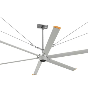 Ventilador de Techo Industrial HVLS de 1.5kw y 24 pies, Bajo Ruido, 6 Aspas, 7.3m, Ventilación PMSM para Iglesias, Ventilador HVLS Grande - Product Image 1