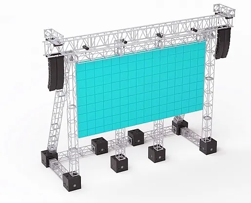 Di alluminio della Parete Video A Led di Sostegno Schermo A Led Truss