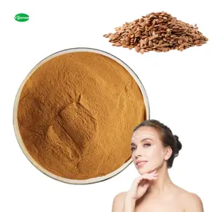 บริสุทธิ์ Linum Usitatissimum ผง Flaxseed น้ำมันผง