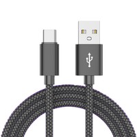 Câble USB Type-C de 1m, 2m, 3m, charge rapide, transfert de données, gaine en nylon, conducteur en cuivre pur pour ordinateur, écouteurs, Android, voiture