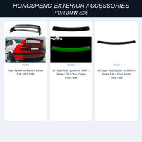 Aileron de coffre E36 LTW, pièces automobiles, aileron arrière en fibre de carbone ABS pour BMW E36 M3 318i 1992 1993 1994 1995 1996 1997-1999