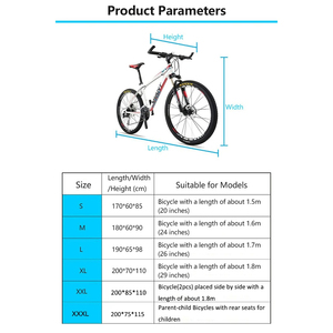 Bisiklet örtüsü yağmur toz bisiklet kapağı Anti-UV koruma bisiklet açık yağmur kılıfı boyutu 5 S/<span class=keywords><strong>M</strong></span>/L/XL/XXL kilit deliği ile - Product Image 4