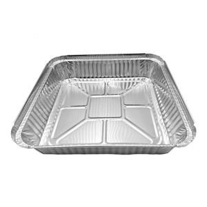 RE3G Plateau de barbecue en aluminium peu profond de 1800ml 315x215x40mm Poêle à griller en aluminium avec couvercle - Product Image 2