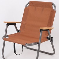 Fauteuil pliant tactique léger en acier inoxydable avec coussin en coton, idéal pour la plage, le camping et les activités de plein air (type Kermit)