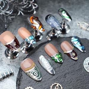 Hot bán Y2K phong cách kim loại Punk nhân tạo móng tay độc đáo mô hình thời trang cho ngón tay ứng dụng lấy cảm hứng từ phong cách Ins - Product Image 5