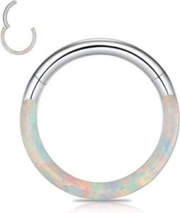 Anneau de nez, anneau de septum, anneau de lèvre, anneau d'oreille en titane G23, <span class=keywords><strong>boucle</strong></span> d'oreille, accessoire de piercing, boucles d'oreilles - Product Image 2