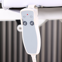Lit de Salon Électrique pour Extensions de Cils, Base Métallique Durable, Réglable, 1 Moteur, Lit de Beauté Cosmétique en Cuir Synthétique PVC