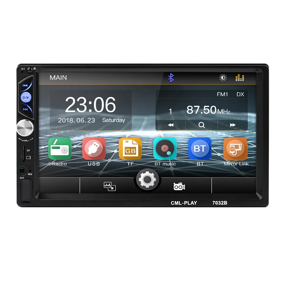 2 DIN Autoradio 7 Zoll Double Din Auto Stereo Bedienungs anleitung Auto MP5-Player BT USB Spiegel Link FM Autoradio