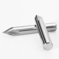 Fraise à chanfreiner CNC HRC55 non revêtue pour aluminium, emballage en boîte, ODM OEM