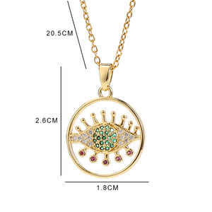 Colección de Collares Bohemios de Cobre con Ojo de Fátima y Ojo Turco, Bañados en Oro de 18K - Product Image 5