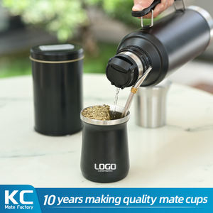 Kits de <span class=keywords><strong>Yerba</strong></span> Maté Personnalisés, Comprenant Tasse à Maté, Récipient, Bouteille Isotherme en Acier Inoxydable et Paille - Product Image 6