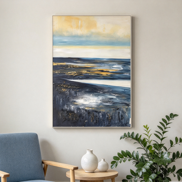 Abstract Art Canvas Oil Painting Handpainted Home Decorative Wall Design Acrylic Paintings Supplier