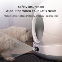 Arenero Inteligente Autolimpiable OEM con Control por App Tuya, Caja de Arena Automática para Gatos, Robot Sanitario para Gatos con Eliminador de Olores