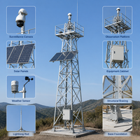 Torre de Vigilancia de Acero Galvanizado de Grado Industrial para Seguridad en Campos de Petróleo y Gas y Protección Remota de Sitios