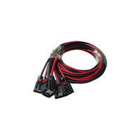 7287-1990-30 Kabel Adaptor 2 Pin Inti Tembaga PVC Tahan Air Perakitan Kabel dengan Peringkat IP67 untuk Baterai Arus Tinggi