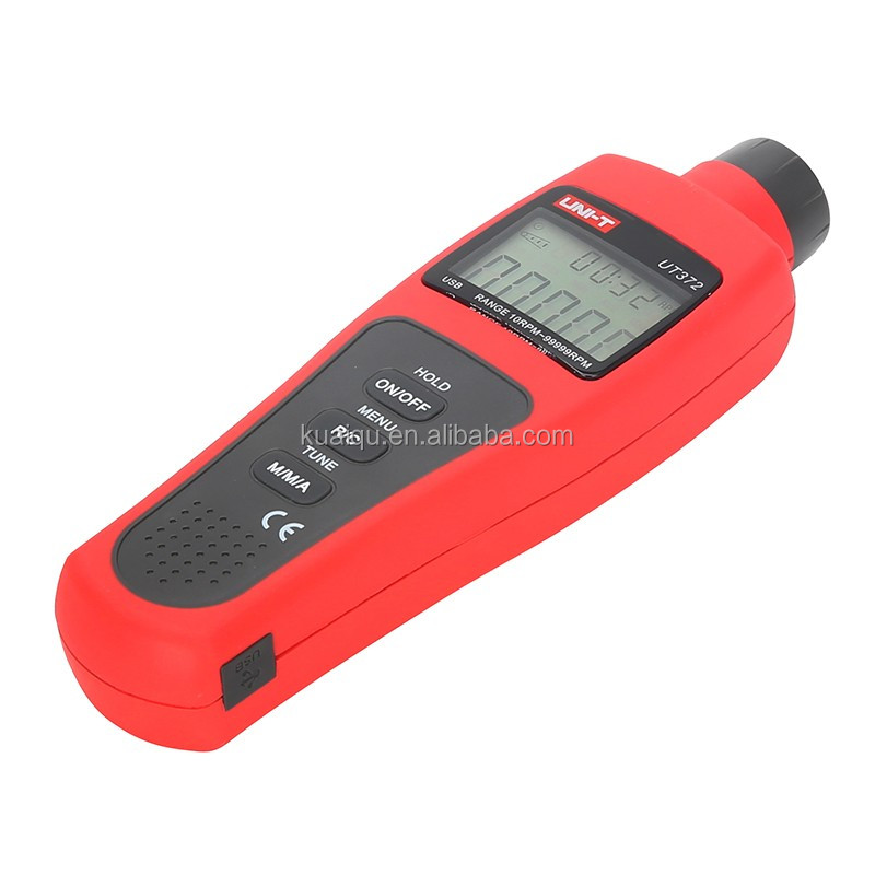 UNI-T UT372 Numérique ÉCRAN LCD USB Interface TR/MIN Gamme 10 TR/MIN-99999RPM Tachymètre Numérique Sans Contact