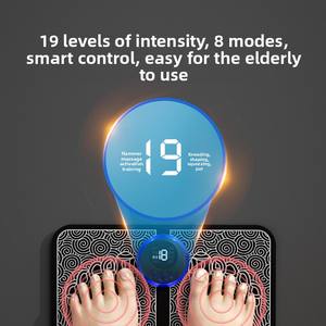 EMS Micro-Elétrica Inteligente <span class=keywords><strong>Foot</strong></span> Pad Sole Facial Massageador Acupoint Fisioterapia <span class=keywords><strong>Leg</strong></span> <span class=keywords><strong>Massager</strong></span> Machine - Product Image 4