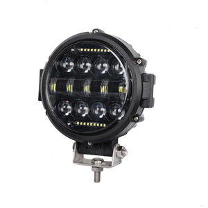 Led <b>Driving</b> <b>Light</b> 7 Inch Round With Drl Lens Type 6000 Lm 6000K 12V 55W Universal Fit For Retrofit Upgrade - Product Image 2