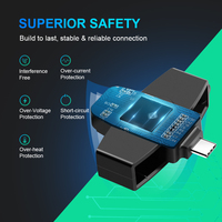 Lecteur/graveur de carte à puce compatible avec les téléphones Android, petit type C EMV ID USB Iso7816 Pcsc pour l'installation sur ordinateur portable, externe