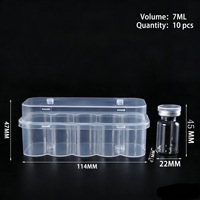 Boîte Xilin 3ml/5ml/7ml/20ml carrée en PP transparente pour emballage de vaccin en poudre lyophilisée, lot de dix pièces