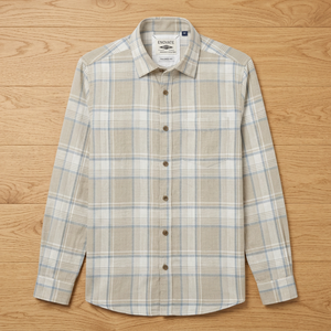 Camisa Casual de Hombre Enovate Logan, Doble Botonadura, Manga Larga, Cuello Clásico, Transpirable, Lino/Algodón Popelina, Estilo Verano ODM - Product Image 3