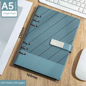 <span class=keywords><strong>New</strong></span> A5 Cao cấp Da Bìa Loose-Leaf Máy Tính Xách Tay 100 Sheets Với Biểu Tượng Tùy Chỉnh In Cho Các Cuộc Họp Kinh Doanh Văn Phòng Quà Tặng - Product Image 6