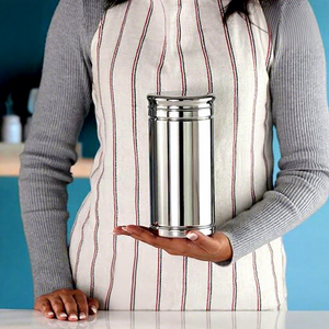 Stainless Steel Food <b>Container</b> Round Airtight Storage Jar Minimalist Design Polished Finish for Kitchen Use - Product Image 4