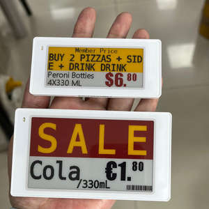 Producto Más Vendido, Pantalla de Papel Electrónico de 2.4 GHz y 2.66 Pulgadas, Descuento por Compra al por Mayor, Soporte OEM, Etiqueta de Precio Digital ESL para Frutas en Hipermercados - Product Image 1