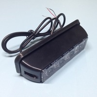12V 24V 4 LED Strobe Warn licht gitter Blinklicht Bar Auto Truck Side Beacon Lampe Bernstein Rot Blau Weiß Ampel
