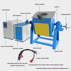 HCX 10kg 20kg 50kg 100kg 150kg 200kg Four <span class=keywords><strong>de</strong></span> fusion à induction <span class=keywords><strong>pour</strong></span> cuivre/<span class=keywords><strong>or</strong></span>/argent/aluminium/acier - Product Image 3