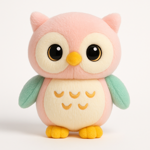 Aangepaste Afstudeeruil Knuffel Zacht Knuffel Pluche Gevulde Realistische Vogel Speelgoed Pluche Levendige Uil Dier Opgezette Vogels - Product Image 5