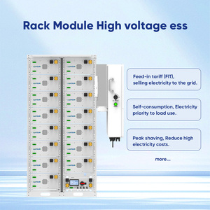 Système de batterie lithium-ion haute tension commercial personnalisé à prix d'usine 100kWh/150kWh/225kWh, monté en rack, refroidissement par air - Product Image 1