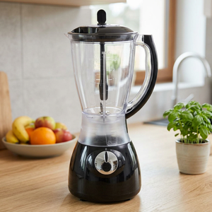 Frullatore Elettrico Kooper 1.5L, 4 Velocità, Funzione Pulse, 350W, Nero, Processore per Alimenti per Bambini, Silenzioso, Tritaghiaccio, Funzione Riscaldamento, Plastica, UK - Product Image 2