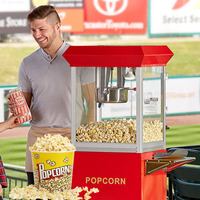 Machine à popcorn commerciale à marque propre en gros, mini machine à popcorn automatique, machine à popcorn commerciale au gaz et électrique