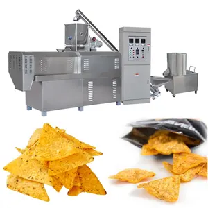 Camilan otomatis penuh tortilla doritos keripik jagung membuat mesin ekstruder untuk lini produksi