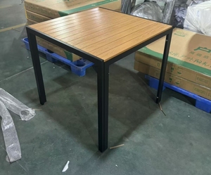 Xy tốt nhất nhôm gỗ Bảng thiết lập ngoài trời không thấm nước bền bàn và ghế sân ăn giản dị Bàn và ghế - Product Image 6