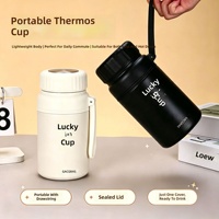 Tasse à eau isotherme créative et minimaliste pour couples ; Thermos en acier inoxydable 316 à isolation thermique ; Grande capacité pour le thé