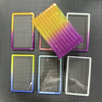 Plaque de protection arrière en TPU à dégradé de couleur scintillante avec plaque acrylique transparente pour PSA Slab