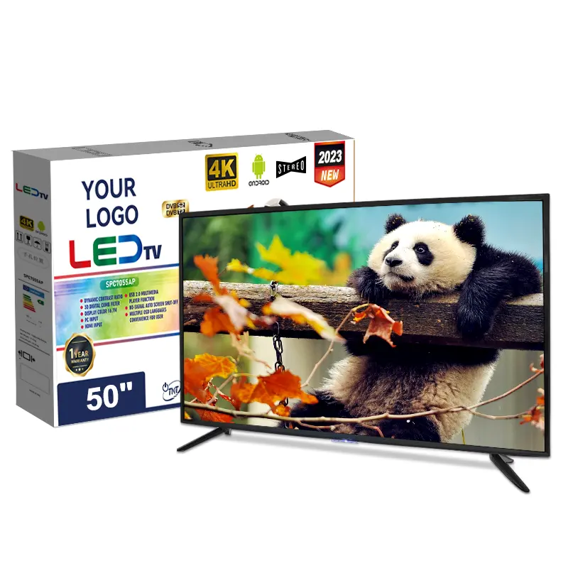 Hot TV 50 Polegada Inteligente 4K Televisão Preço Barato 50 "Screen HD Television Power LED Placa Mãe Para 32 Polegada LCD Smart TV