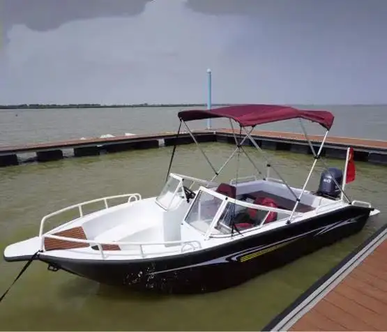 Barco de 17 pés para equipamentos de viagem aquática familiar, motor elétrico e a óleo selecionado de 30-90 HP para multiview, mais vendido