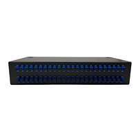 Caja de terminación de fibra óptica de 48 núcleos SC LC FC ST, caja terminal FTTH de acero laminado en frío engrosado, panel de conexión de fibra óptica